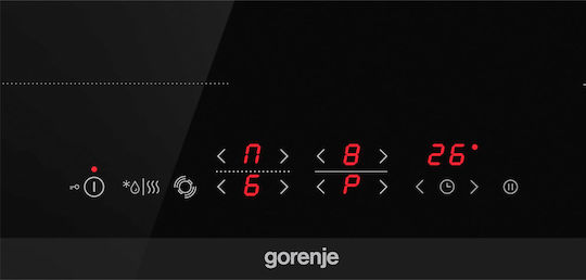 Gorenje Κεραμική Εστία με Πλαίσιο Αυτόνομη με Λειτουργία Κλειδώματος 60x52.5εκ.