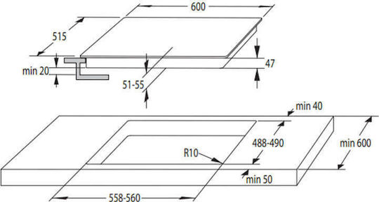 With Frame Autonomous with Child Lock Function 60x51εκ.