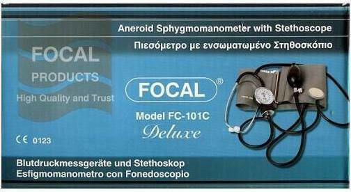 Focal FC-101 Αναλογικό Πιεσόμετρο Μπράτσου Ακριβείας με Στηθοσκόπιο