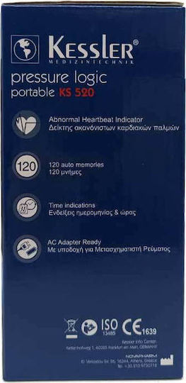 Kessler Pressure Logic Portable KS520 Ηλεκτρονικό Πιεσόμετρο Μπράτσου Ακριβείας KS 520