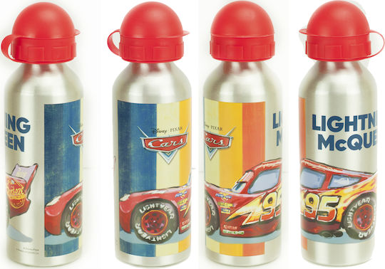 Gim Cars Παιδικό Παγούρι Disney Cars Αλουμινίου με Pop-Up Καπάκι 520ml