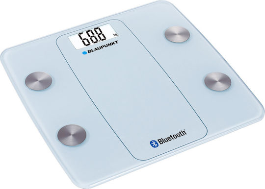 Blaupunkt Smart Bathroom Scale with Body Fat Counter & Bluetooth White BSM711BT