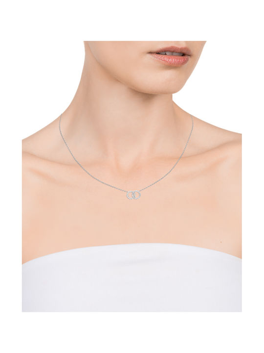 Viceroy Necklace from Silver with Zircon Classical Collection