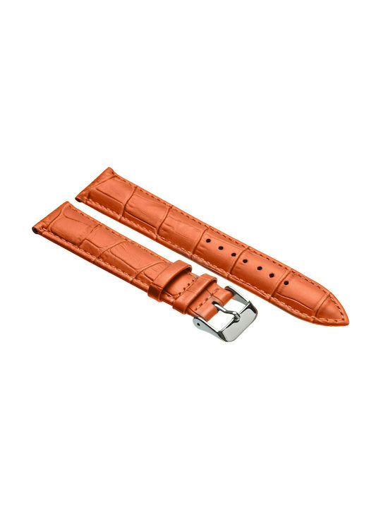 Tzevelion ART521 Leather Strap Orange 24mm