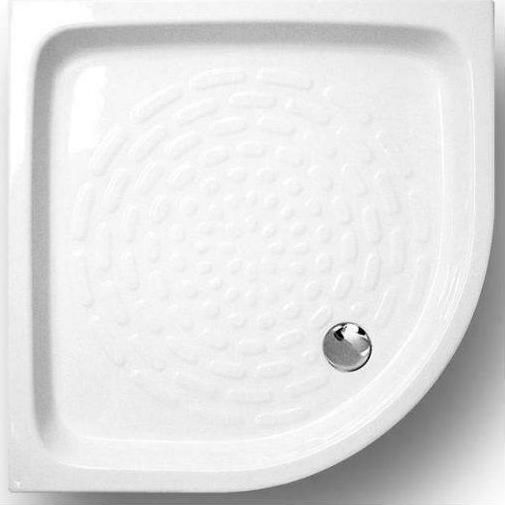 Gloria 27-2206 Ημικυκλική Πορσελάνινη Ντουζιέρα 80x80cm Λευκή