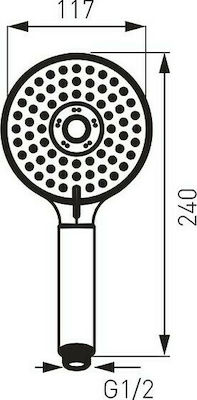 Ferro Mattino Handheld Showerhead