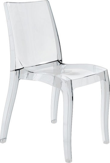 Καρέκλα Κουζίνας Cristal 50x54x84εκ. Διάφανη