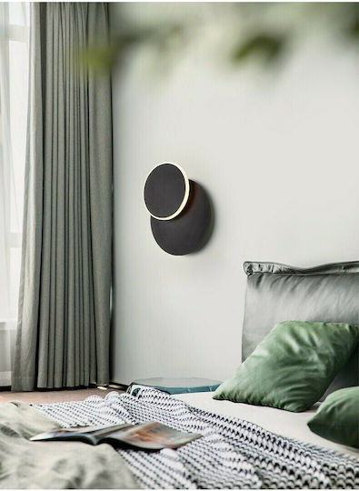 Leggenda Modern Lamp Wall with Integrated LED and Warm White Light Black 25cm
