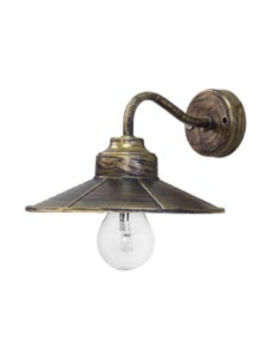 Heronia AS-161 ΑΡ Bronze Vintage Wall Lamp with Socket E27 Bronze Width 18.5cm