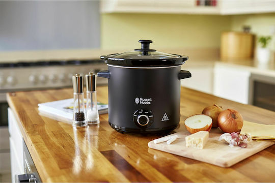 Russell Hobbs Chalkboard Slow Cooker 200W with Capacity 3.5lt Black