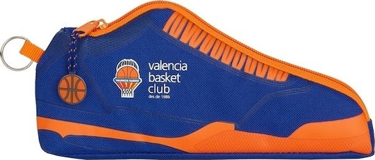 BigBuy Valencia Basket Pencil Case with 1 Compartment Blue