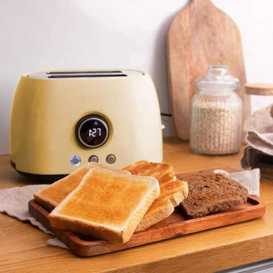 Cecotec ClassicToast 8000 Double Toaster 2 Slots 800W Yellow
