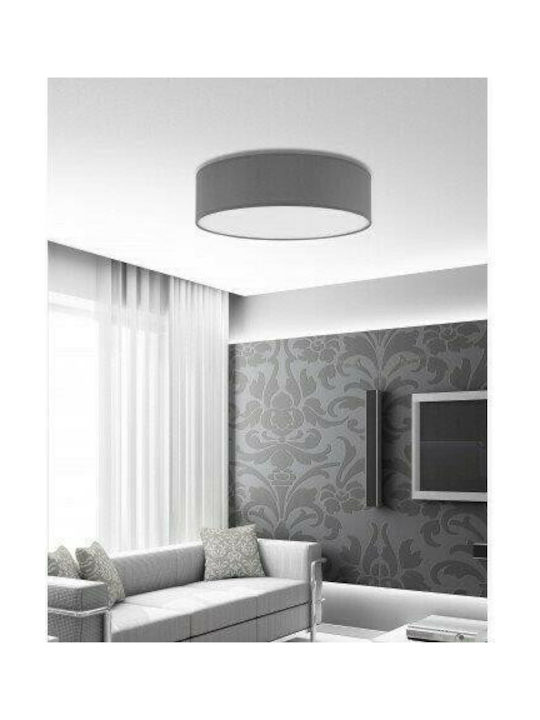 TK Lighting Modern Fabric Ceiling Light with Socket E27 45pcs Gray