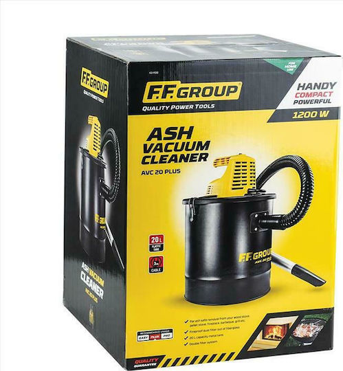 FFG AVC 20 Plus Σκούπα Στάχτης 1200W με Κάδο 20lt