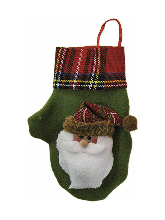 XMASfest 93-1339 Christmas Fabric Santa Claus Ornament 12x16.5cm (Μiscellaneous Colors)