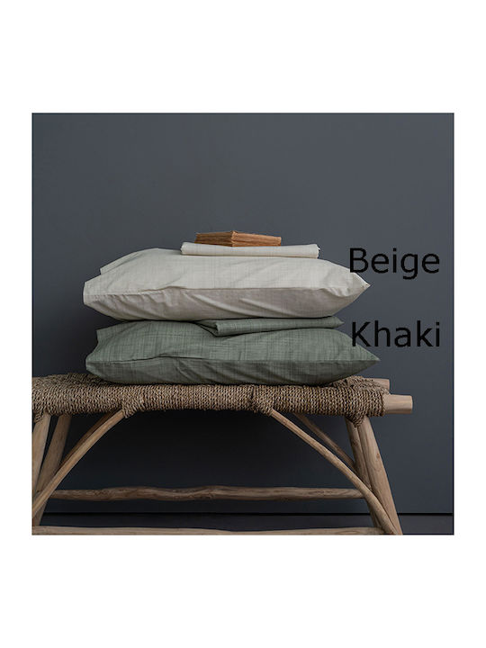Palamaiki Lina Σεντόνι Μονό με Λάστιχο 110x200+30εκ. Beige
