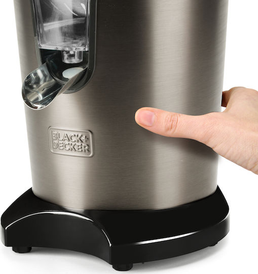 Black & Decker BXCJ350E Electric Juicer 350W with 400ml Capacity Inox Gray