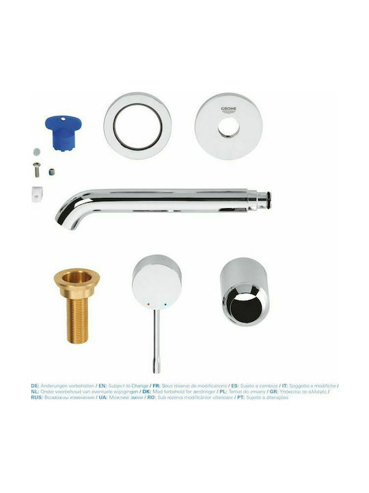 Grohe Essence Built-in Mixer & Spout Set for for Bathroom Sink 1 Exit Brushed Warm Sunset