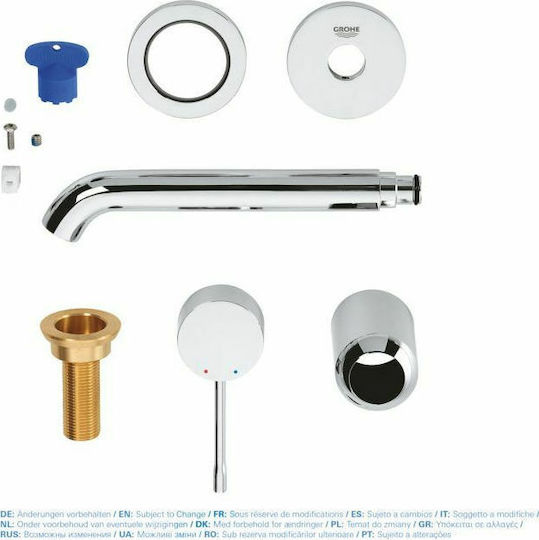 Grohe Essence Built-in Mixer & Spout Set for for Bathroom Sink 1 Exit Brushed Warm Sunset