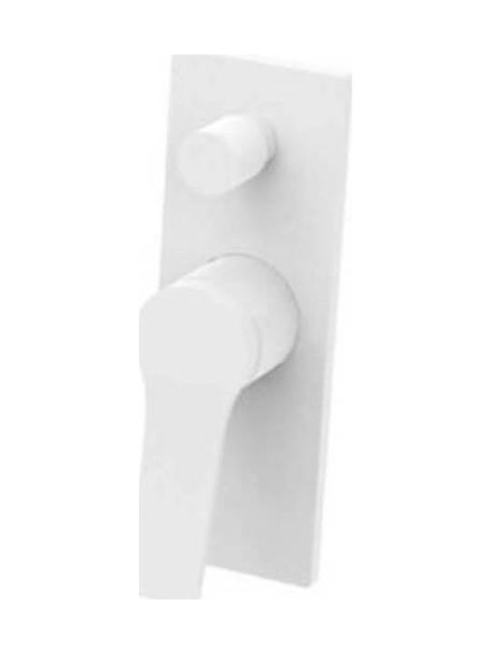 Karag Andare Built-In Mixer for Shower with 2 Exits Bianco