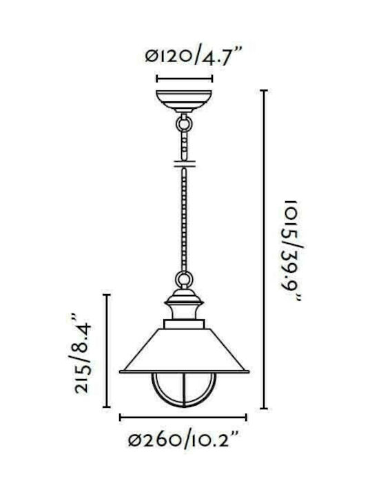 Faro Barcelona Nautica-p Corp de iluminat de Exterior E27 în Culoare Cupru 71138