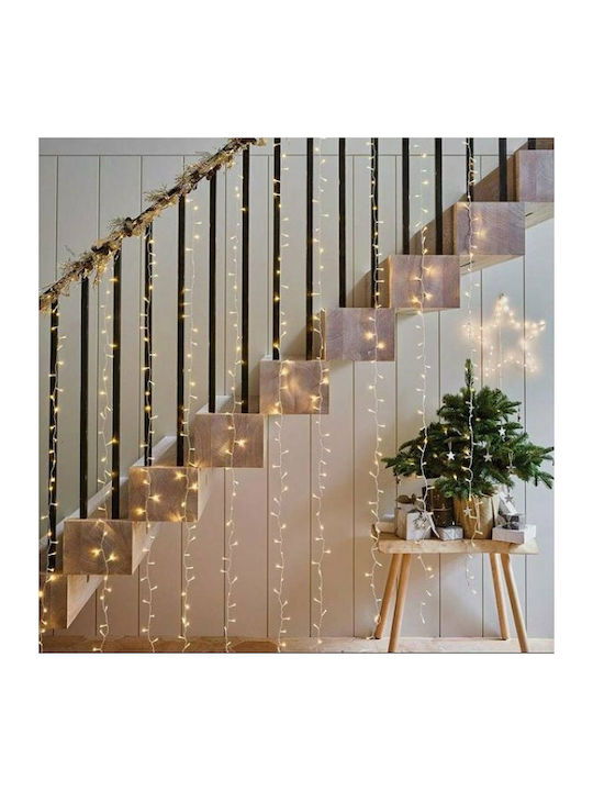 240 Lights LED 3m. Warm White type Curtain 1pcs