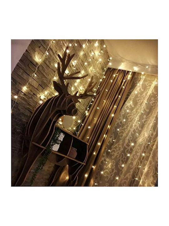 240 Lights LED 3m. Warm White type Curtain 1pcs