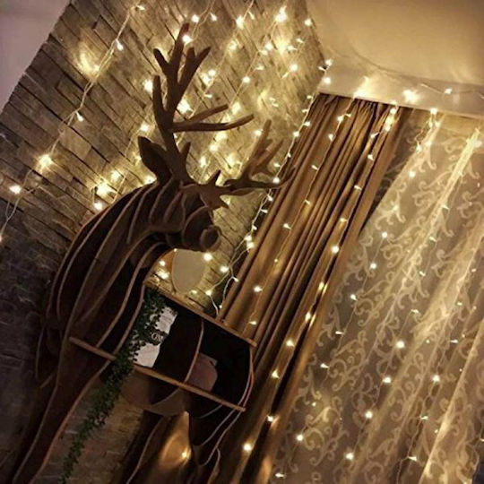 240 Λαμπάκια LED 3μ. Θερμό Λευκό τύπου Κουρτίνα