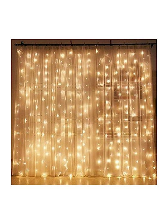 240 Lights LED 3m. Warm White type Curtain 1pcs