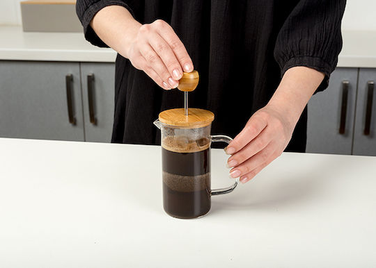 Nava Terrestrial Hand Filter Coffee Maker Stainless Steel Brown Coffee 600ml