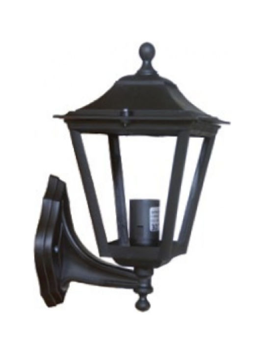 Heronia Wall-Mounted Outdoor Lantern E27 IP44 22x18εκ.