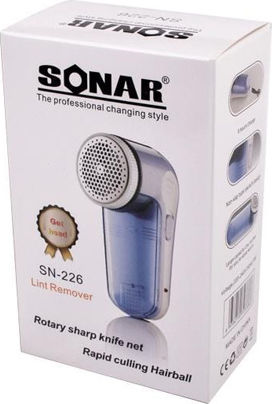 Sonar Rechargeable Fabric Shaver White