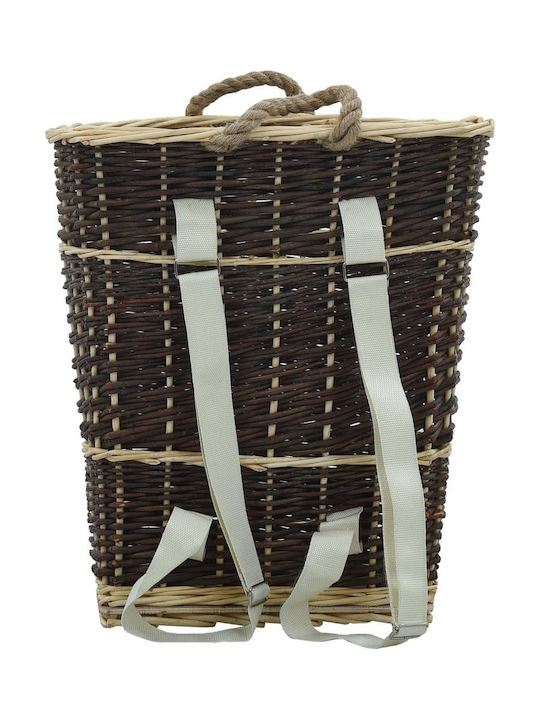 vidaXL Lemn Coș Depozitare lemne 44.5x37x50cm Maro