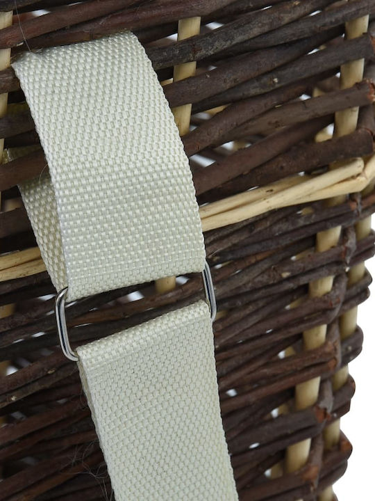vidaXL Lemn Coș Depozitare lemne 44.5x37x50cm Maro