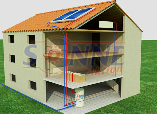 Sonne Atlas Τ Σύστημα Βεβιασμένης Κυκλοφορίας 300lt/4.6m² Glass με δύο Εναλλάκτες Τριπλής Ενέργειας