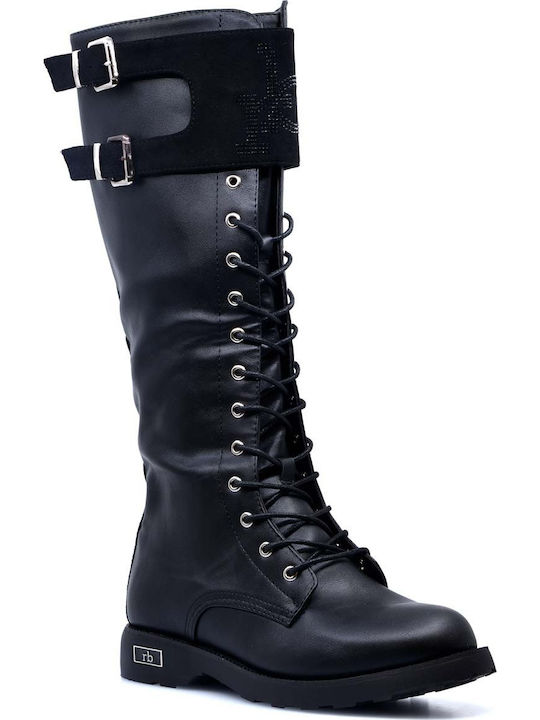 ROCCOBAROCCO WOMEN'S BOOTS-CASUAL-EXTRA SOFT-EASTERN-BLACK SYNTHETIC LEATHER