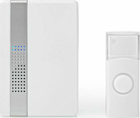 Nedis Wireless Door Bell with LED Indicator and Volume Adjustment White