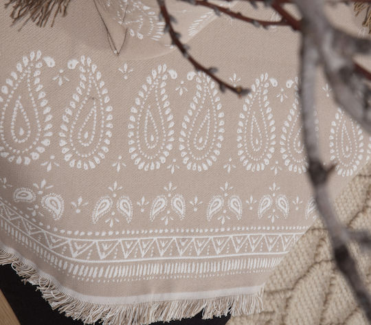 Nef-Nef Homeware Panter Ριχτάρι Πολυθρόνας Ζακάρ 170x180εκ. Ecru