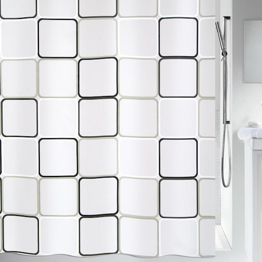 Spirella Frame Duschvorhang 180x200cm Weiß Spirella Frame Duschvorhang 180x200cm Weiß