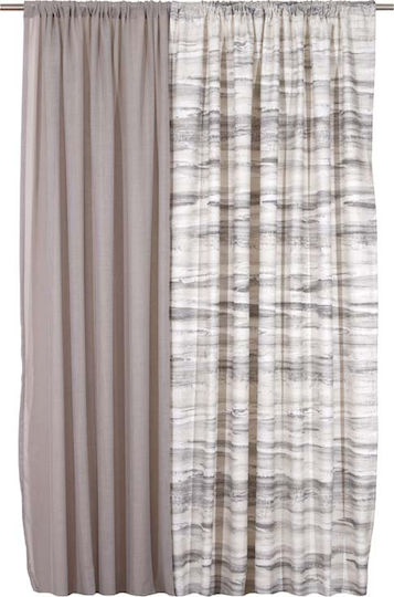 Anna Riska Κουρτίνα με Τρέσα Des Granite Grey 280x270εκ.