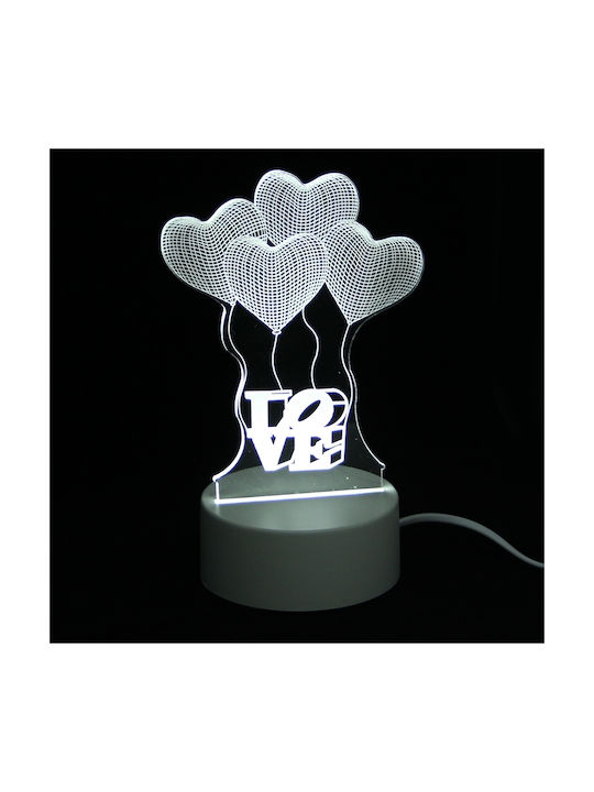 Decorative Lamp 3D Illusion LED White