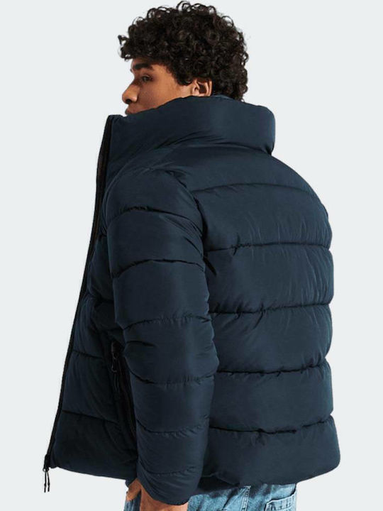 Winter Jacke Puffer Marineblau
