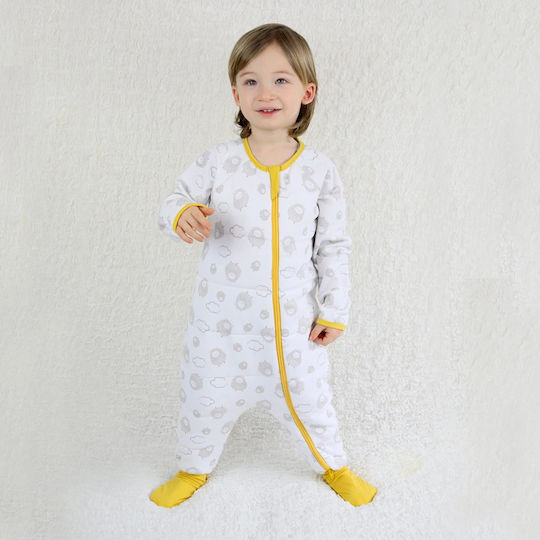 Owli Winter Schlafsack mit Füßen Sheep 2.7 Tog Yellow