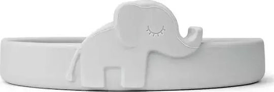 Done by Deer Feeding Set Peekaboo Deer Friends made of Silicone with Non-Slip Base Gray 3pcs