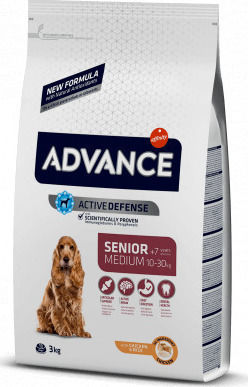 Affinity Advance Senior Medium 3kg Dry Food for Senior Medium Breed Dogs with Chicken and Rice