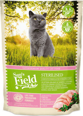 Sam's Field Sterilised Dry Food for Neutered Cats with Chicken 7.5kg