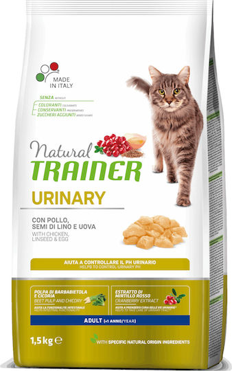 Natural Trainer Urinary Dry Food for Adult Sterilized Cats with Sensitive Urinary with Chicken 1.5kg