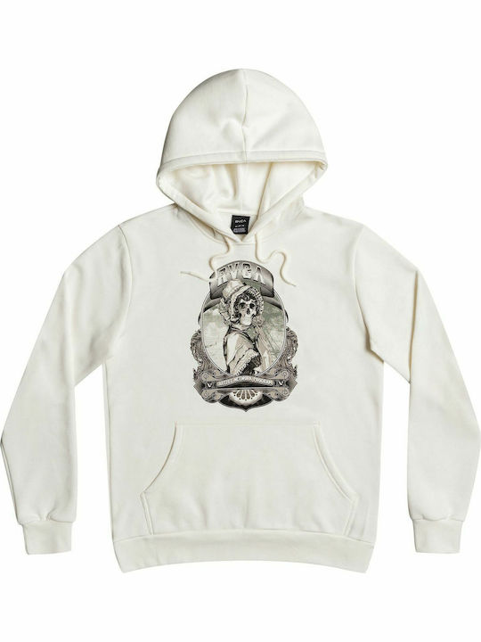 George Thompson Skull Bonnet Sweatshirt mit Kapuze Weiß