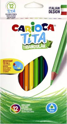 Carioca Tita Triangular Pencils Set 3mm 12pcs