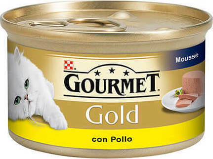 Gourmet Wet Cat Food for Adult Cats in Cans with Chicken 85gr